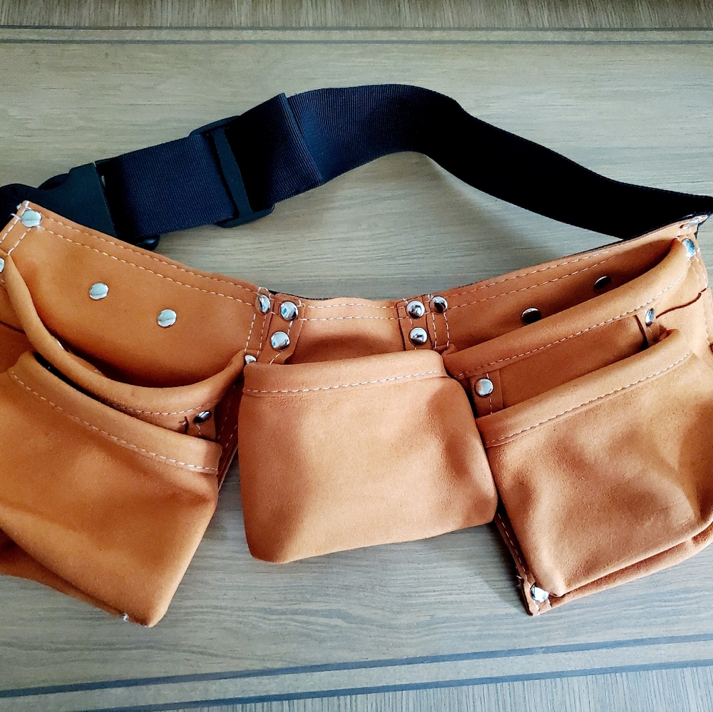 New kids adjustable toolbelt with pockets holders construction